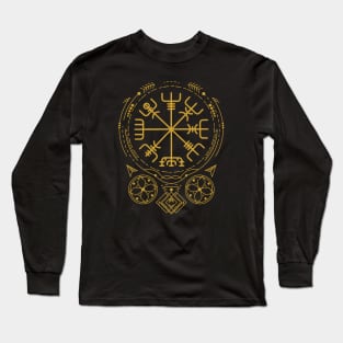 Vegvisir - The Viking Compass | Norse Pagan Symbol Long Sleeve T-Shirt